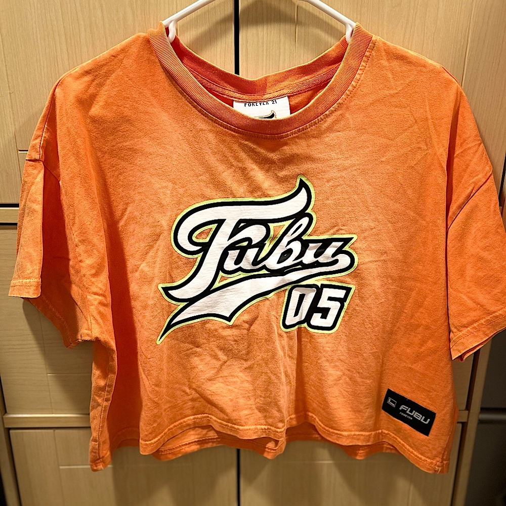 Forever 21 orange crop top